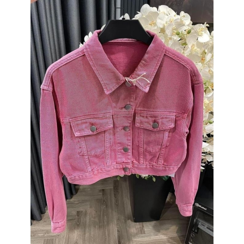 Áo khoác jeans túi trước hàng L1