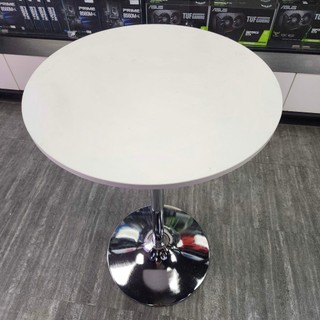 Bàn cafe tròn/ vuông chân trụ sắt mạ chrome