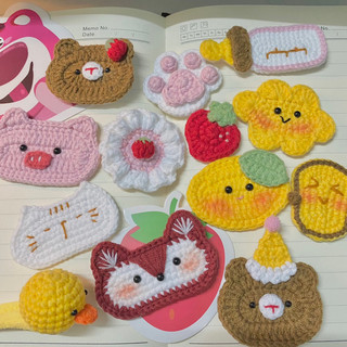 Kẹp tóc handmade, Kẹp tóc len, Kẹp tóc