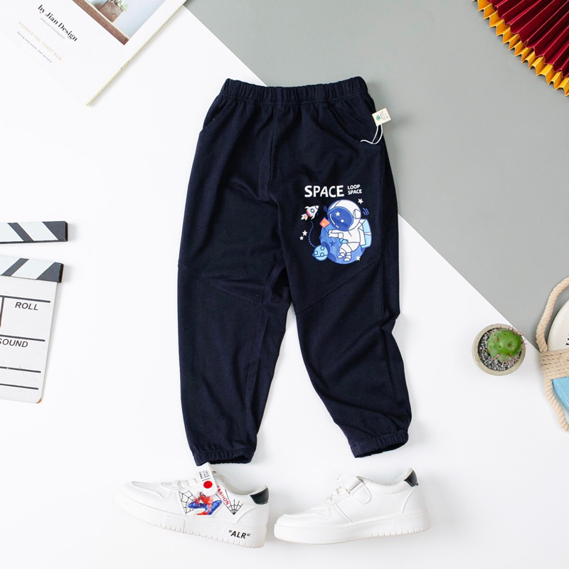 Quần cotton thu đông bé trai 1-7y . Chất cotton mềm mịn, thấm hút mồ hôi, co giãn tốt