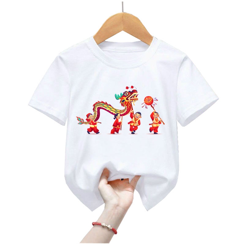 Áo thun tết bé trai bé gái hinh têt cho bé từ 6kg-30kg.AT30.