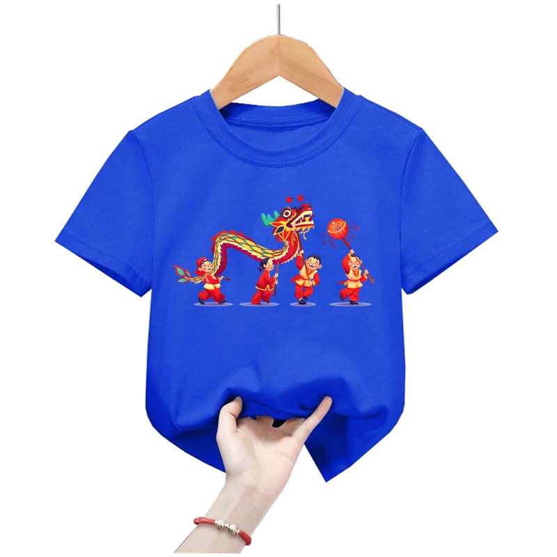 Áo thun tết bé trai bé gái hinh têt cho bé từ 6kg-30kg.AT30.