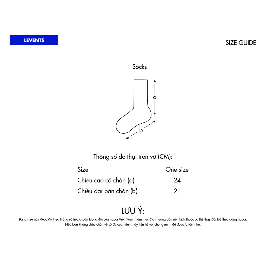 Vớ Levents Stripes/ Black