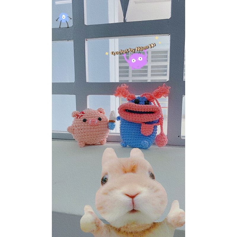 Móc khoá heo giang hồ