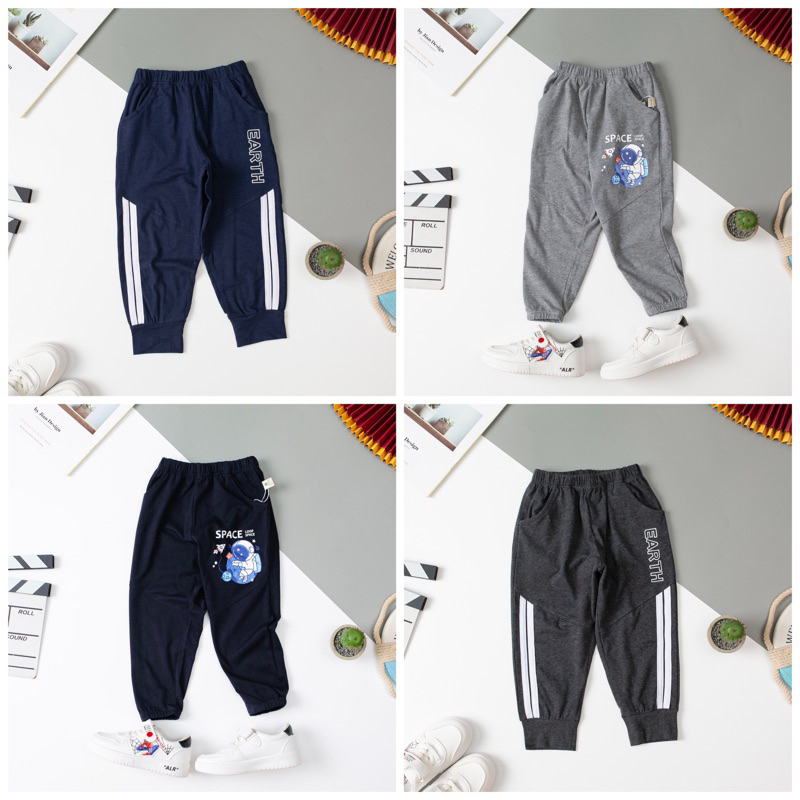 Quần cotton thu đông bé trai 1-7y . Chất cotton mềm mịn, thấm hút mồ hôi, co giãn tốt