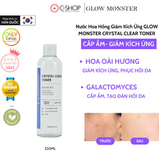 Nước Hoa Hồng Giảm Kích Ứng GLOW MONSTER CRYSTAL CLEAR TONER_Mỹ phẩm Hàn Quốc chính hãng