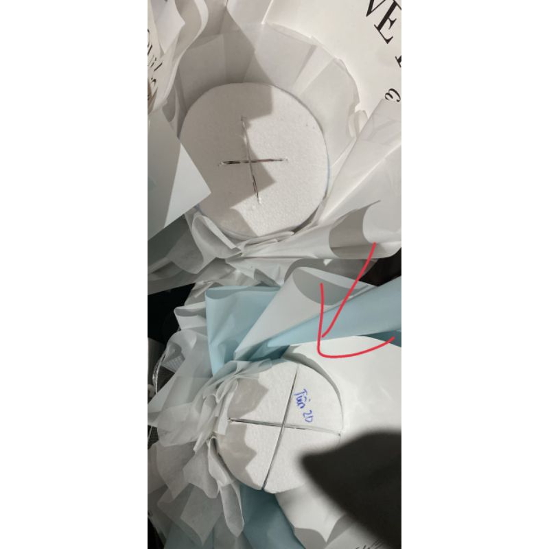 Cốt cắm hoa 20-25 bông sáp 3 lớp