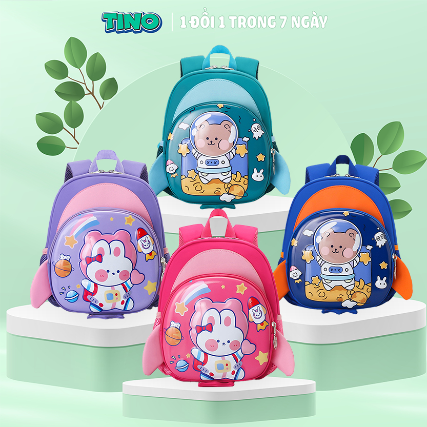 Balo cho bé mầm non hình thú 3D cứng cáp làm bằng nhựa eva chống thấm nước