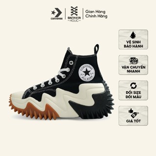 Giày Sneaker Nam Nữ CONVERSE Run Star Motion High Black Gum - 171545C - Đế Độn Cổ Cao Đen, Thời Trang Unisex, Chính Hãng