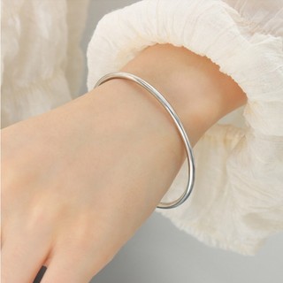 Vòng Tay Titan Không Đen Tròn Trơn Không Khóa TT 0464