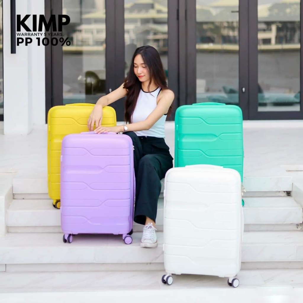 Vali Du Lịch Nhựa PP01 Cao Cấp Kingsun Vali Kéo Chống Va Đập Size 20/24, Bảo Hành 5 Năm