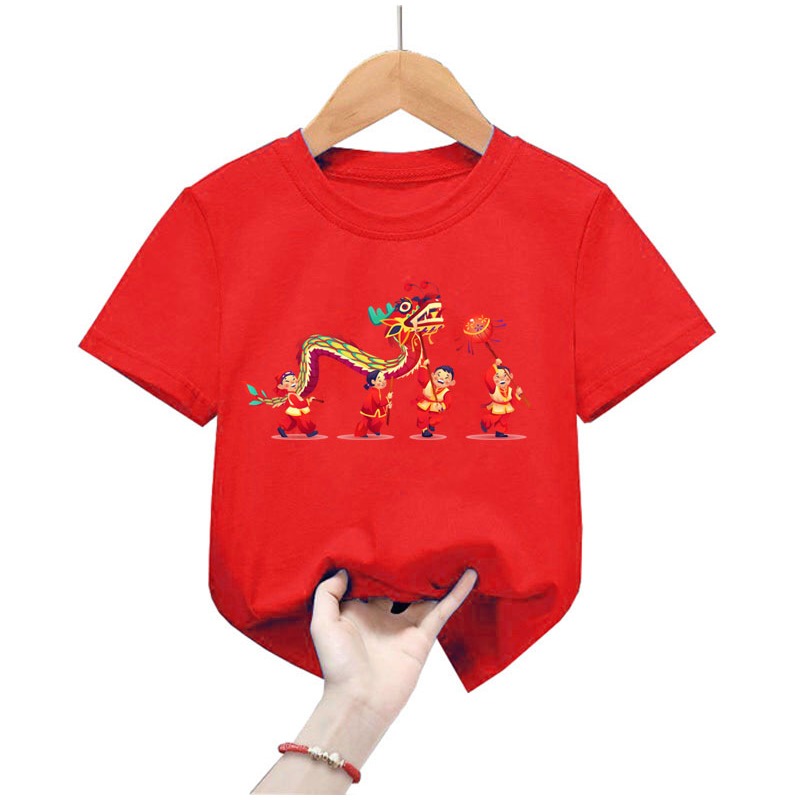 Áo thun tết bé trai bé gái hinh têt cho bé từ 6kg-30kg.AT30.