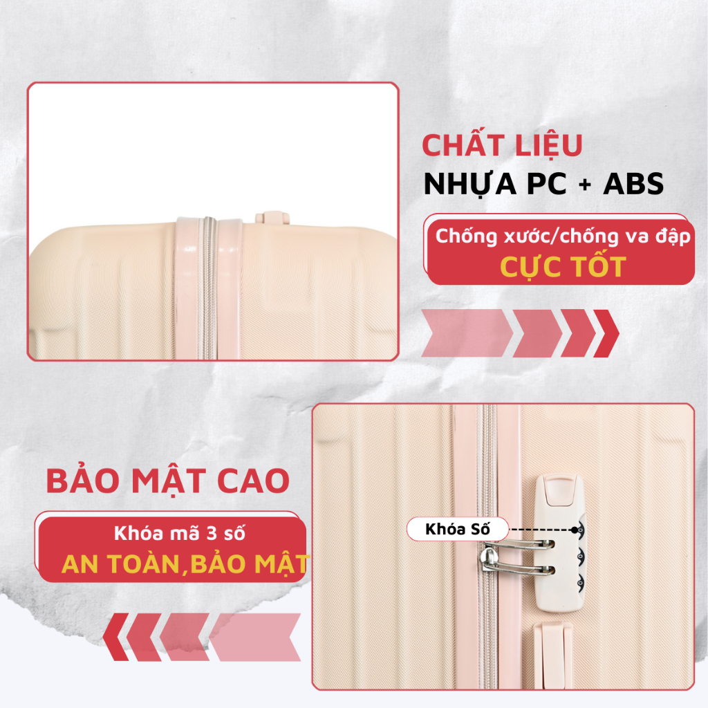 Vali kéo du lịch Kingsun KS155/T01 Size 20/24 Bảo Hành 5 Năm