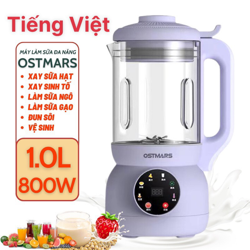 Máy làm sữa hạt OSTMARS  1200ml Bản Tiếng Việt
