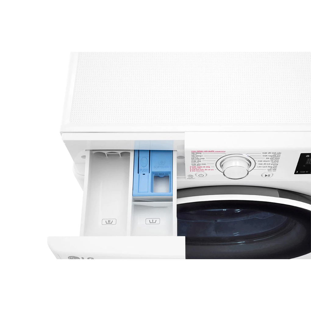 Máy giặt LG 9kg FM1209S6W lồng ngang cửa trước màu trắng, bảo hành chính hãng 24 tháng