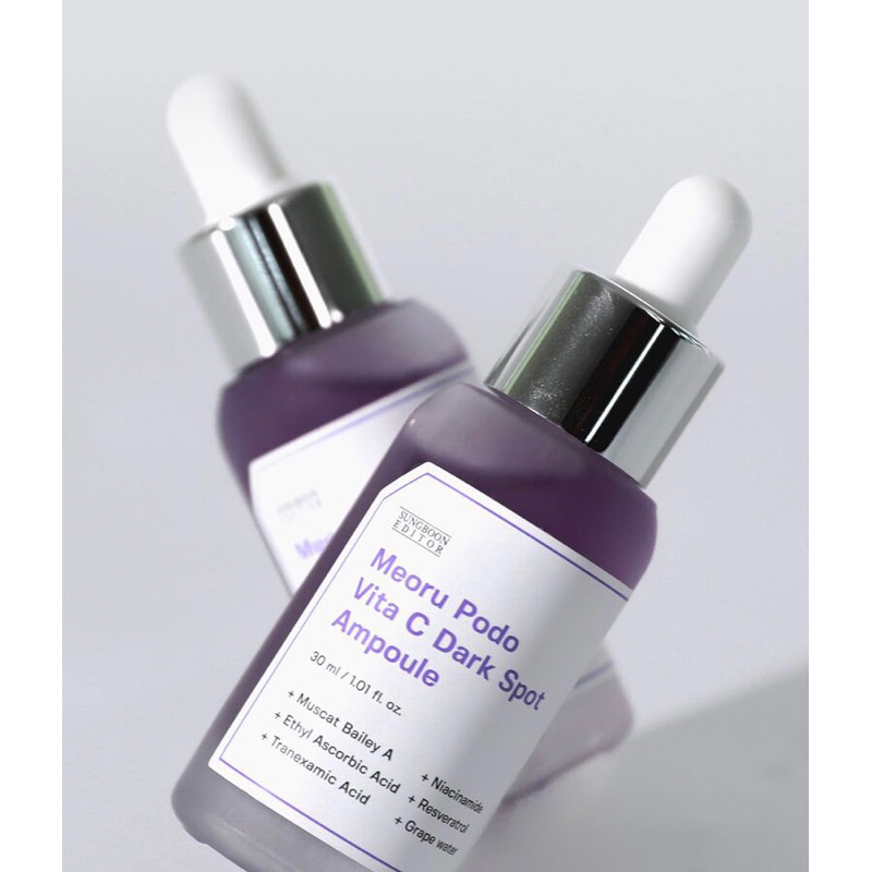 Tinh chất mờ thâm sạm chiết xuất quả nho Meoru Podo Vita C Dark Spot Ampoule