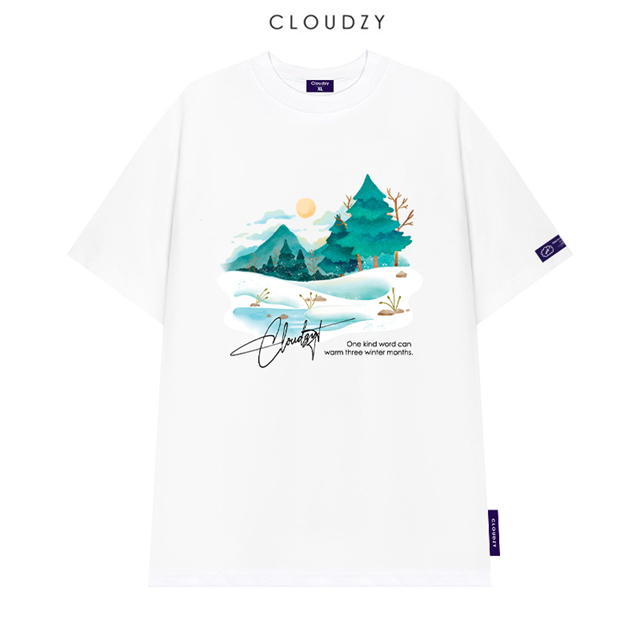 Áo phông local brand nam nữ unisex tay lỡ thun form rộng teen cổ tròn oversize cotton màu đen trắng tee CLOUDZY SWARMING