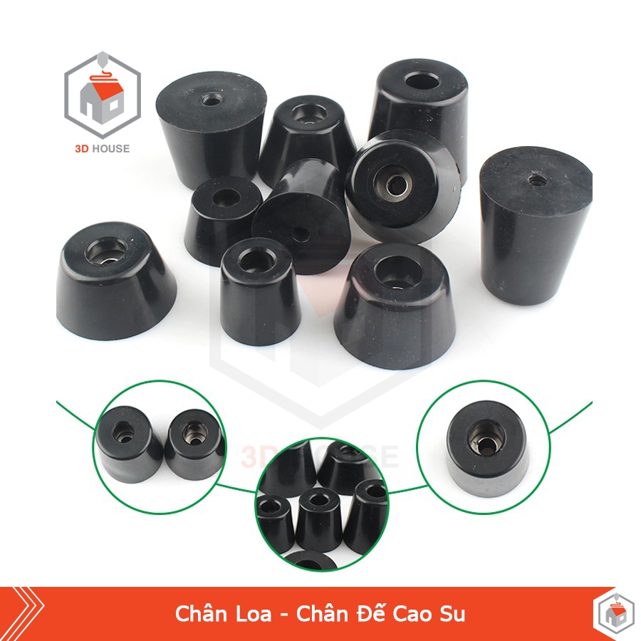 Chân Loa Chân Đế Cao Su Chống Trượt Cho Máy In 3D, CNC
