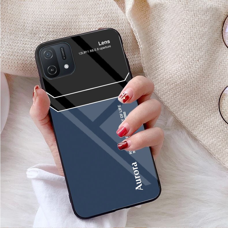 Ốp Lưng OPPO A16K Mặt kính gương sáng bóng cao cấp