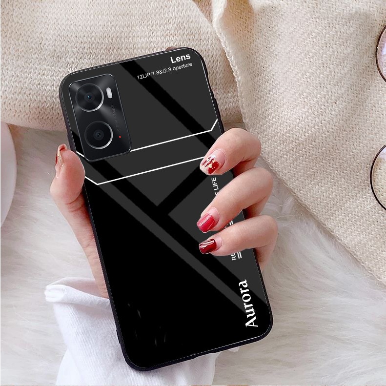 Ốp Lưng OPPO A76, A77s A96, A57 Mặt kính gương sáng bóng cao cấp