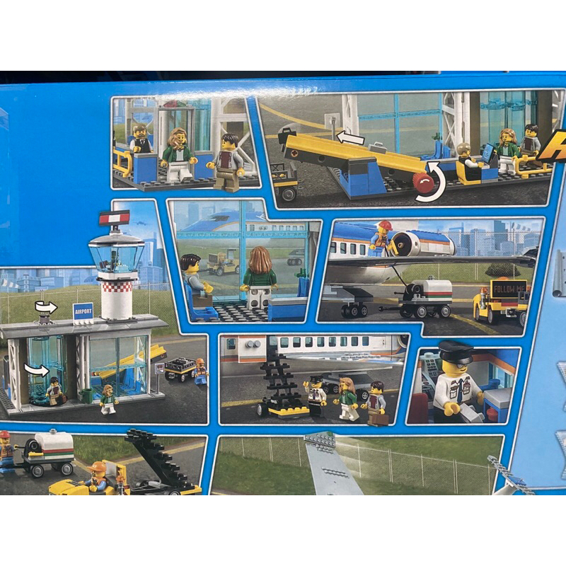 Đồ chơi lắp ráp 61102 0104 T19052 19052 02043 Mô hình sân bay máy bay thành phố