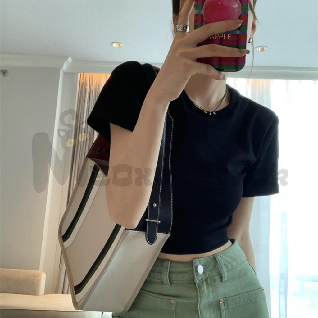 1 GÓI NƯỚC XẢ VẢI THƠM LÂU DÀNH CHO Áo croptop nữ hở lưng có mút ngực MeoxxxStack lưng phối dây cực xinh, áo