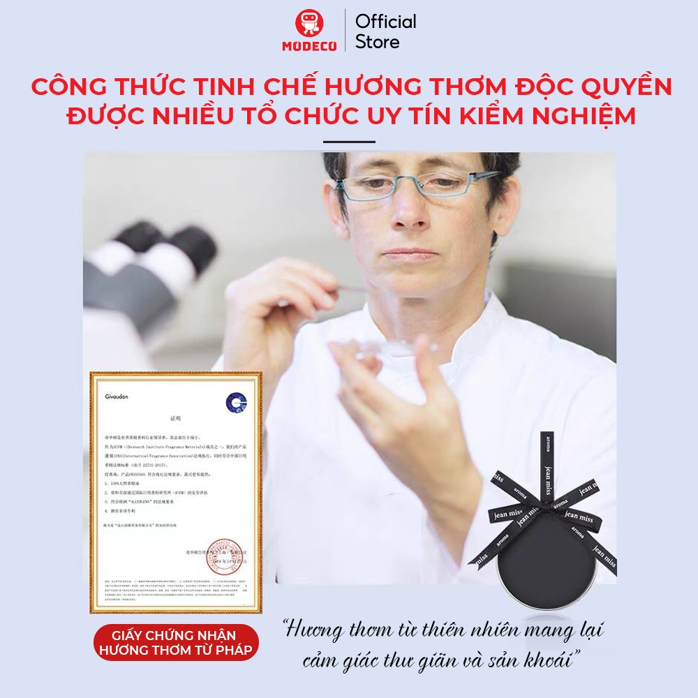 Sáp Thơm Ô Tô, Phòng Ngủ, Phòng Khách, Tủ quần áo, Nhà Vệ Sinh. Khử Mùi Hôi Ẩm Mốc, Lưu Hương Lâu Dài 90 Ngày - Modeco