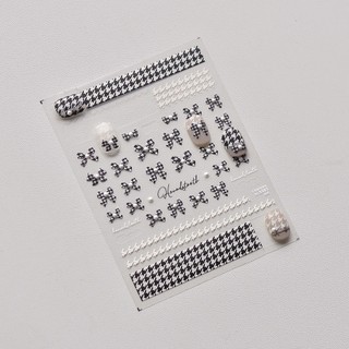 Sticker nail 5D lụa nổi trang trí móng