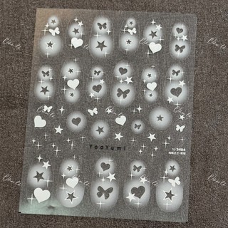 Sticker nail 5D lụa nổi trang trí móng