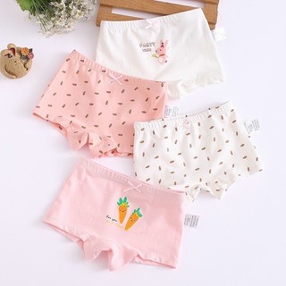 Set 3 quần chip đùi chất vải cotton cho bé gái 9-25kg