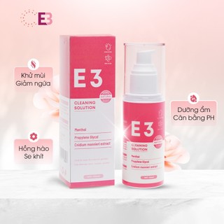 Dung Dịch Vệ Sinh Phụ Nữ E3| Tinh chất dược liệu, giảm khí hư, nấm ngứa, mùi hôi, ngừa viêm, làm hồng, săn chắc.100ml