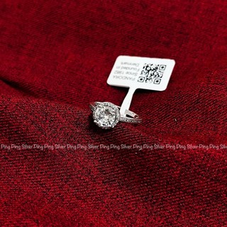 Nhẫn Round Sparkle Halo Ring