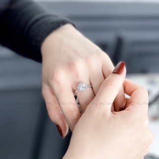 Nhẫn Round Sparkle Halo Ring