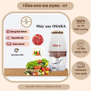 Máy xay chính hãng osaka nắp đồng, xay sinh tố, xay thịt, nhỏ gọn - tiện lợi