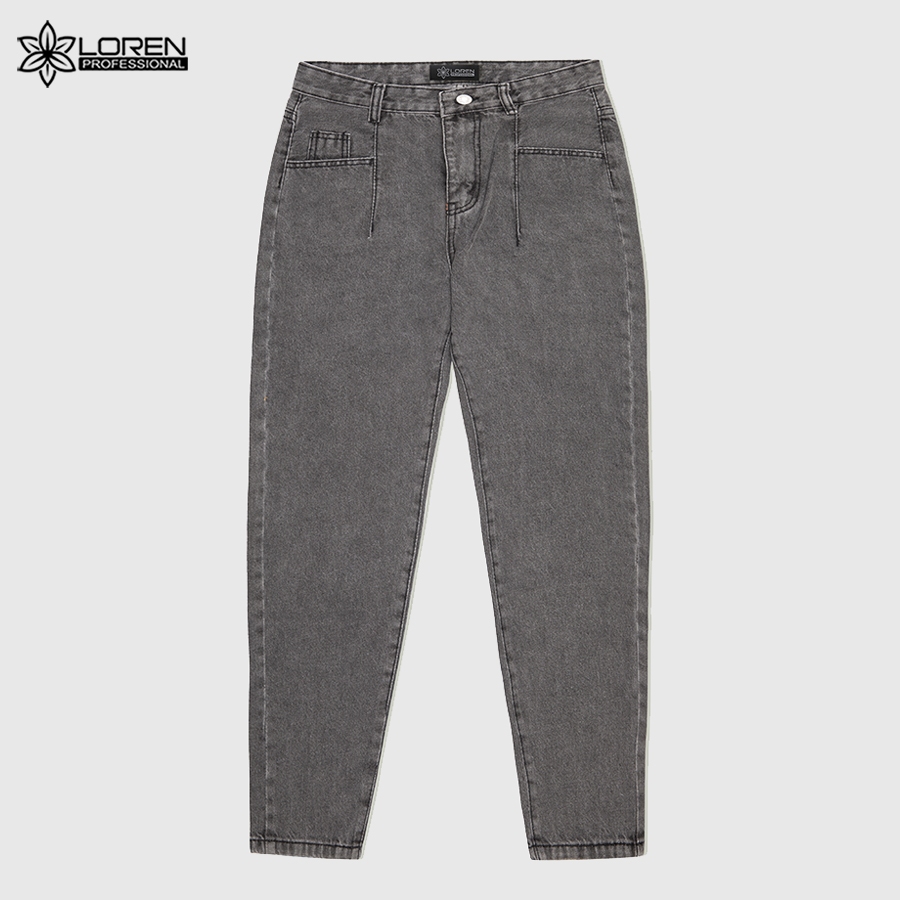 Quần jean baggy LOREN trơn kiểu túi B51038