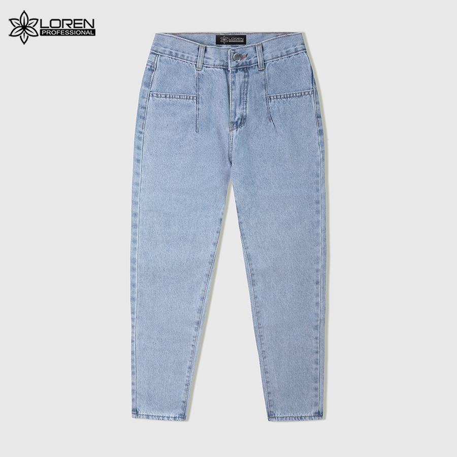 Quần jean baggy LOREN trơn kiểu túi B51038