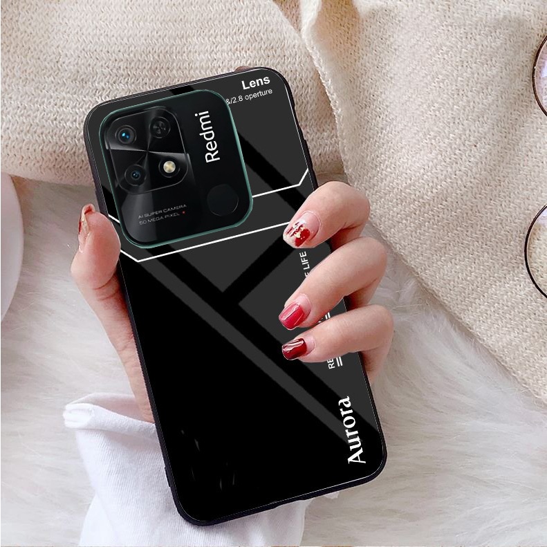 Ốp Lưng REDMI 10C Mặt kính gương sáng bóng cao cấp