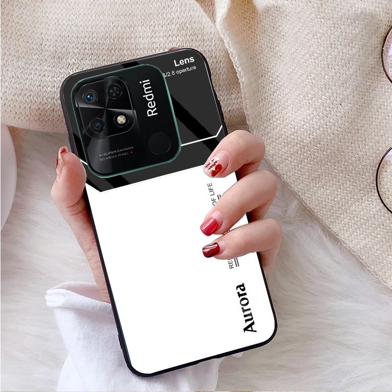 Ốp Lưng REDMI 10C Mặt kính gương sáng bóng cao cấp