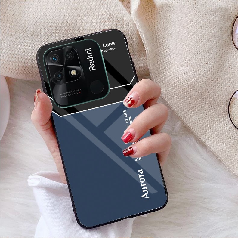 Ốp Lưng REDMI 10C Mặt kính gương sáng bóng cao cấp