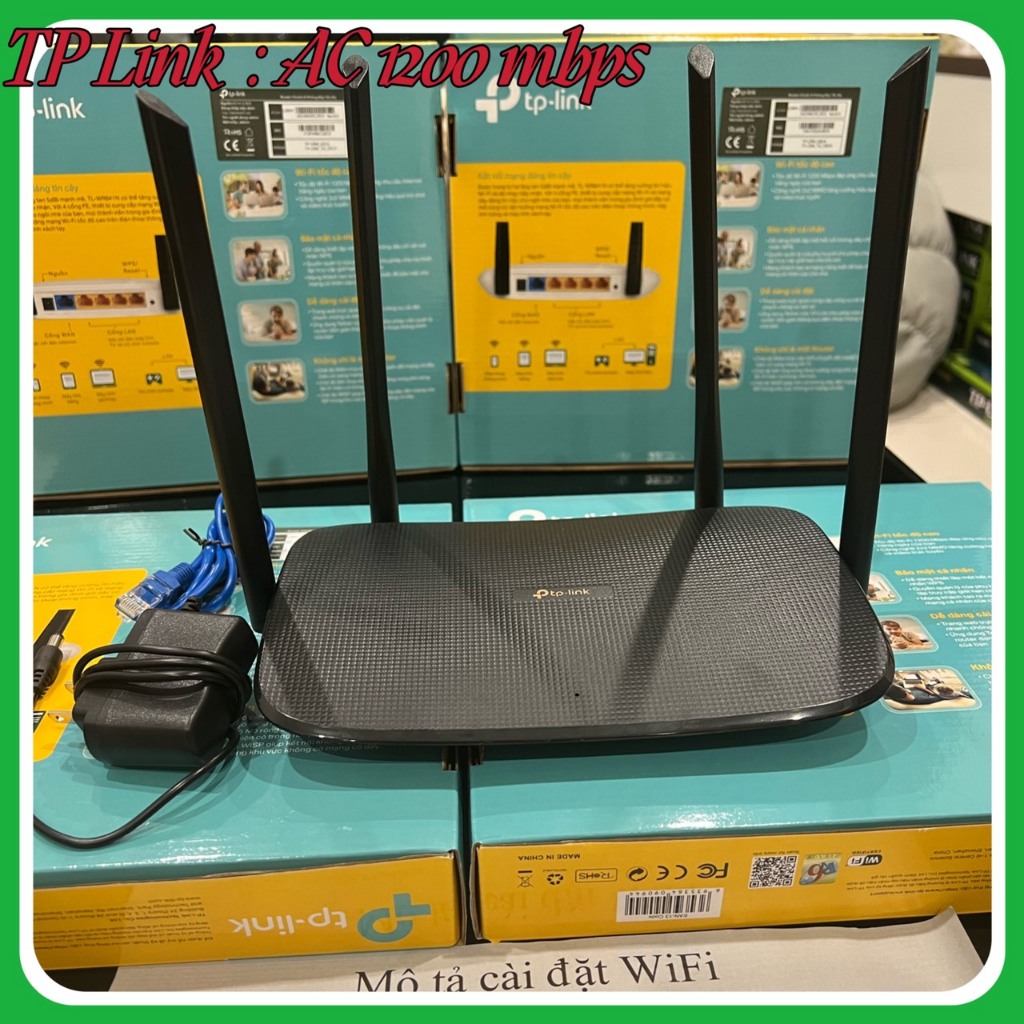 Tp Link AC 1200Mbps - TL-WDR 5620 Tốc Độ Cao 5ghz,Băng Tần Kép, 4 Râu, Hàng Mới Có Sẵn, Linh Wifi
