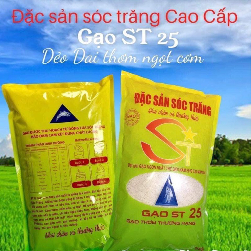 Gạo ST25 Ngon Nhất Thế Giới -Bao 5kg. | BigBuy360 - bigbuy360.vn