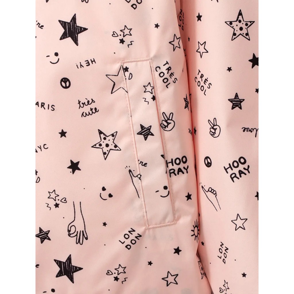 CANIFA Áo khoác gió bé gái 2 lớp có lót nỉ