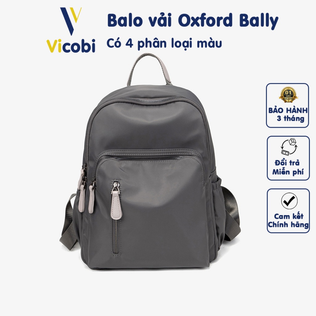 Balo nữ vải Oxford Bally Vicobi B5, loại nhỏ gọn tiện dụng.