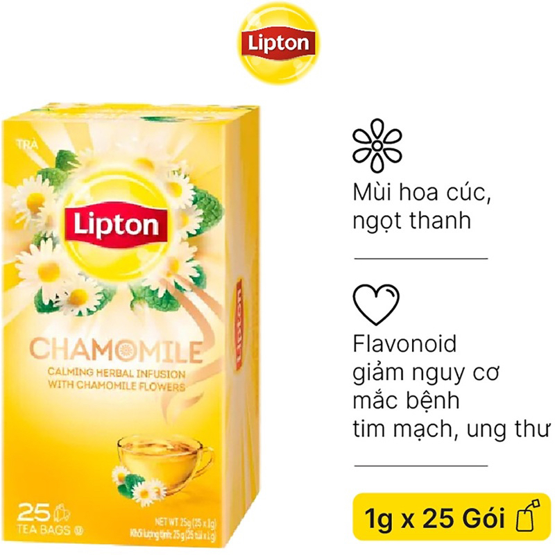 Trà Lipton Hoa Cúc-CHAMOMILE 25 gói Date 16/09/2024