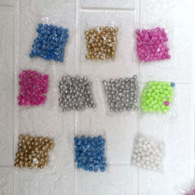 Nữa kg bi nhựa 6mm trang trí