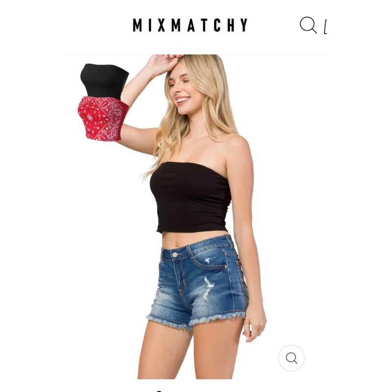 Áo ống thun cotton nhún sườn  - Thanh lý vnxk