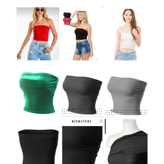 Áo ống thun cotton nhún sườn - Thanh lý vnxk