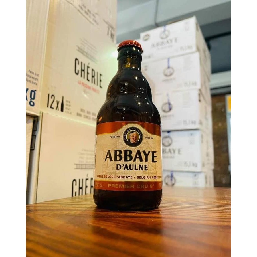 Bia Abbaye D'Aulne Premier Cru 9% - nhập khẩu Bỉ - 1 chai 330ml