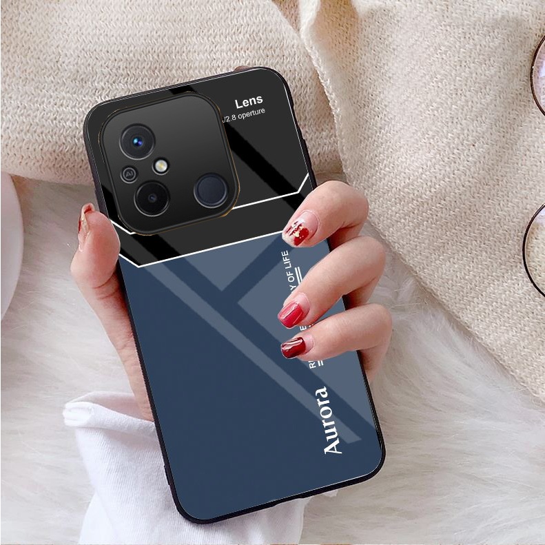 Ốp Lưng XIAOMI REDMI 12C Mặt kính gương sáng bóng cao cấp