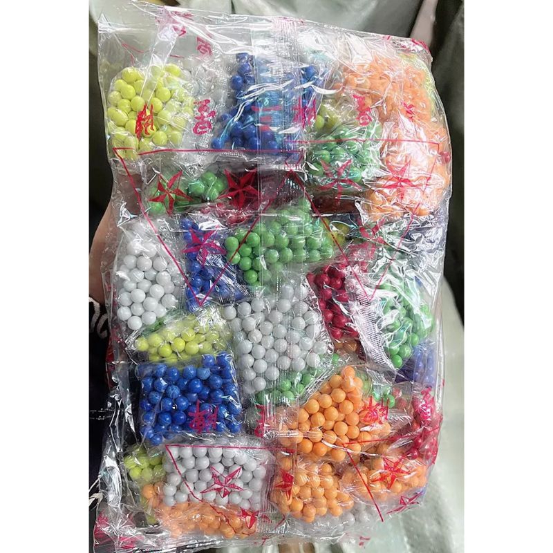 Nữa kg bi nhựa 6mm trang trí